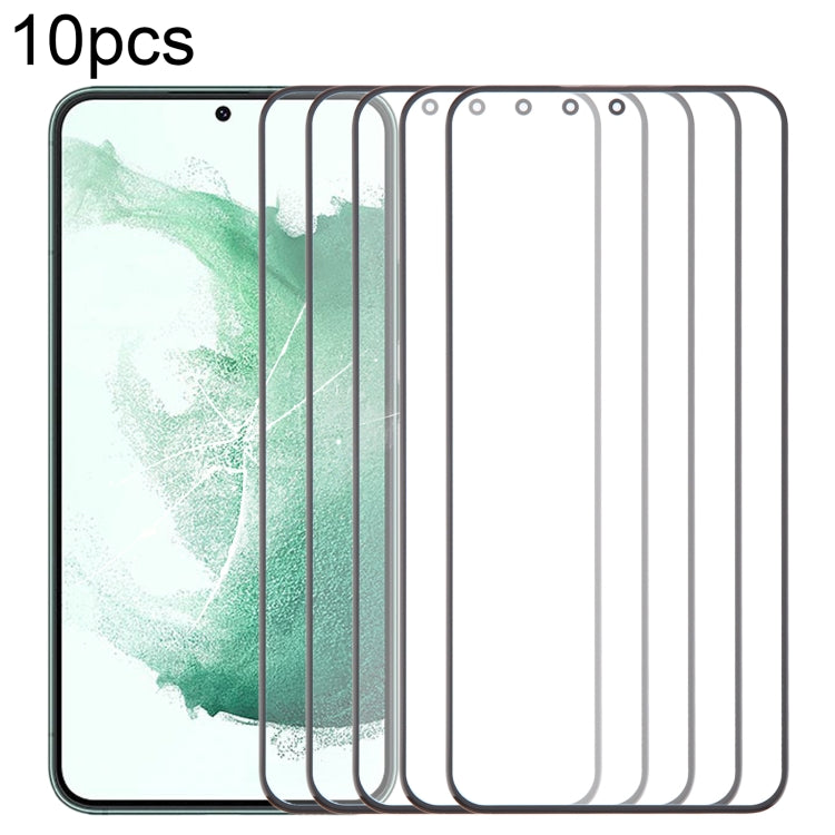10pcs Front Screen Outer Glass Lens with OCA Optically Clear Adhesive, For Samsung Galaxy F15 SM-E156B, For Samsung Galaxy A15 5G SM-A156B, For Samsung Galaxy A55 SM-A556B, For Samsung Galaxy A35 SM-A356B, For Samsung Galaxy S24+ SM-S926B��������������...