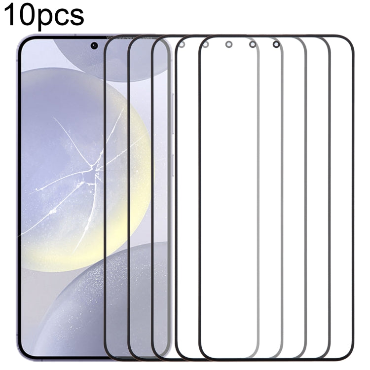 10pcs Front Screen Outer Glass Lens with OCA Optically Clear Adhesive, For Samsung Galaxy F15 SM-E156B, For Samsung Galaxy A15 5G SM-A156B, For Samsung Galaxy A55 SM-A556B, For Samsung Galaxy A35 SM-A356B, For Samsung Galaxy S24+ SM-S926B��������������...