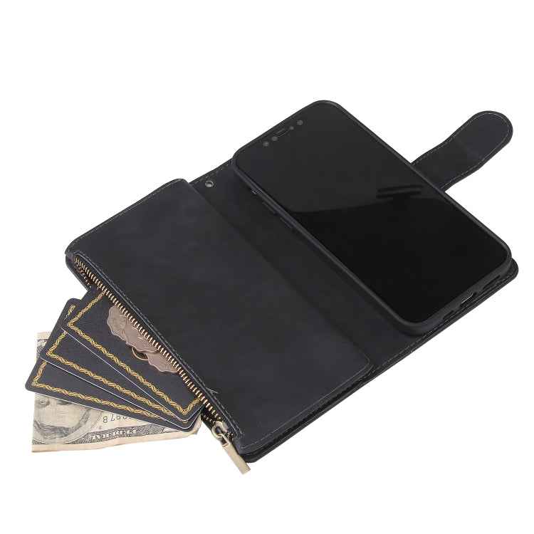Multifunctional Retro Frosted Horizontal Flip Leather Case with Card Slot & Holder & Zipper Wallet & Photo Frame & Lanyard, For iPhone 12 Pro Max, For iPhone 12 / 12 Pro, For iPhone 12 mini, For Samsung Galaxy A11, For Samsung Galaxy A21s              ...