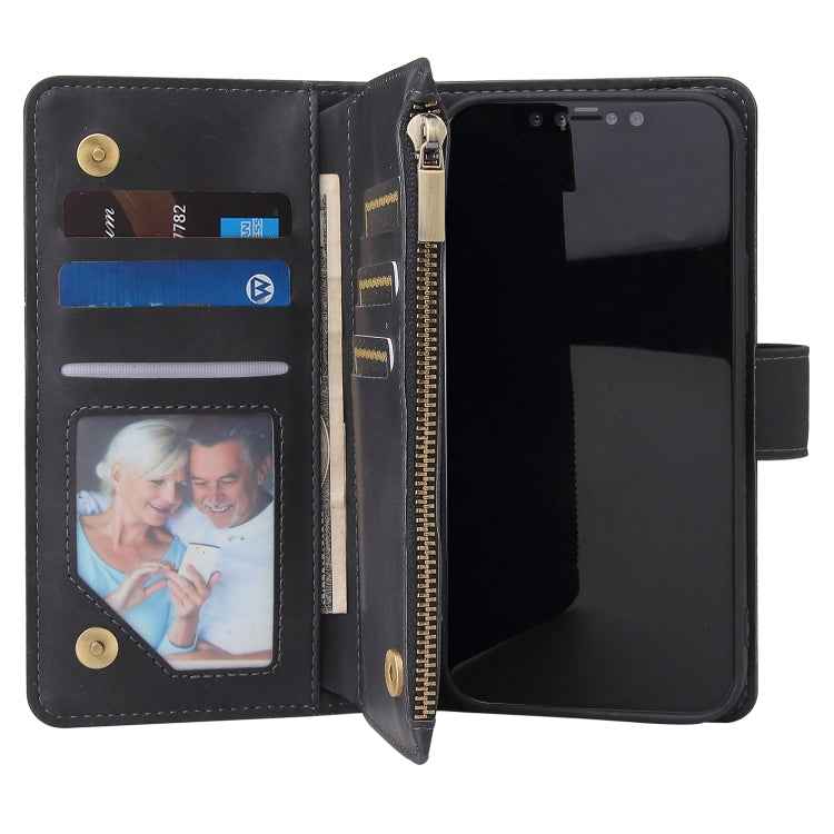 Multifunctional Retro Frosted Horizontal Flip Leather Case with Card Slot & Holder & Zipper Wallet & Photo Frame & Lanyard, For iPhone 12 Pro Max, For iPhone 12 / 12 Pro, For iPhone 12 mini, For Samsung Galaxy A11, For Samsung Galaxy A21s              ...
