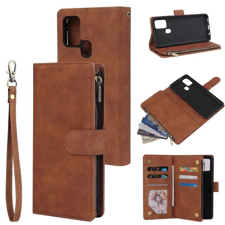 Multifunctional Retro Frosted Horizontal Flip Leather Case with Card Slot & Holder & Zipper Wallet & Photo Frame & Lanyard, For iPhone 12 Pro Max, For iPhone 12 / 12 Pro, For iPhone 12 mini, For Samsung Galaxy A11, For Samsung Galaxy A21s              ...