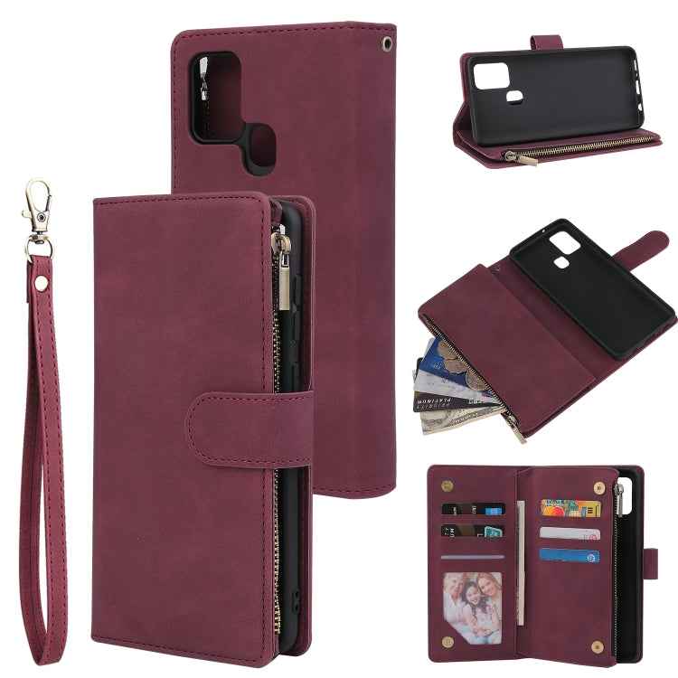 Multifunctional Retro Frosted Horizontal Flip Leather Case with Card Slot & Holder & Zipper Wallet & Photo Frame & Lanyard, For iPhone 12 Pro Max, For iPhone 12 / 12 Pro, For iPhone 12 mini, For Samsung Galaxy A11, For Samsung Galaxy A21s              ...
