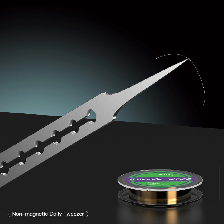 2UUL Non-magnetic Stainless Stencil Tweezers with Holes, TW21, TW22