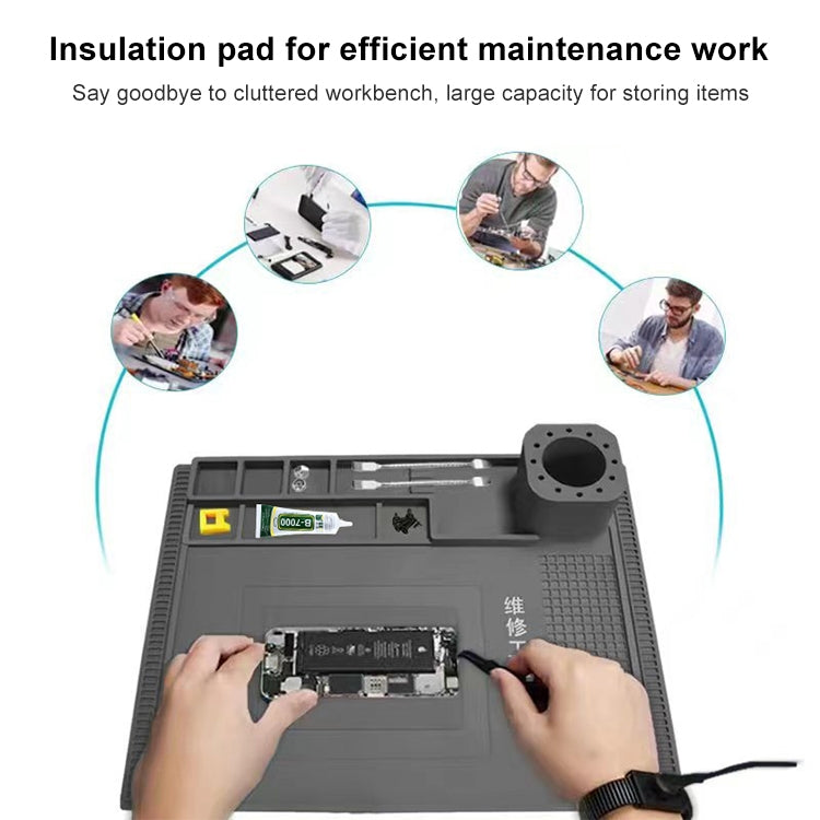 BEST S-190 High-temperature Resistant Silicone Pad Workbench Pad