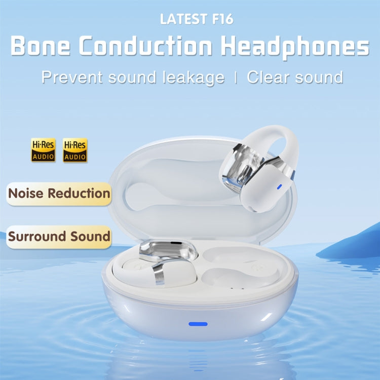 Hileo F16 TWS Touch Control IPX5 Waterproof Sports Earclip Noise Cancelation Earphones, F16