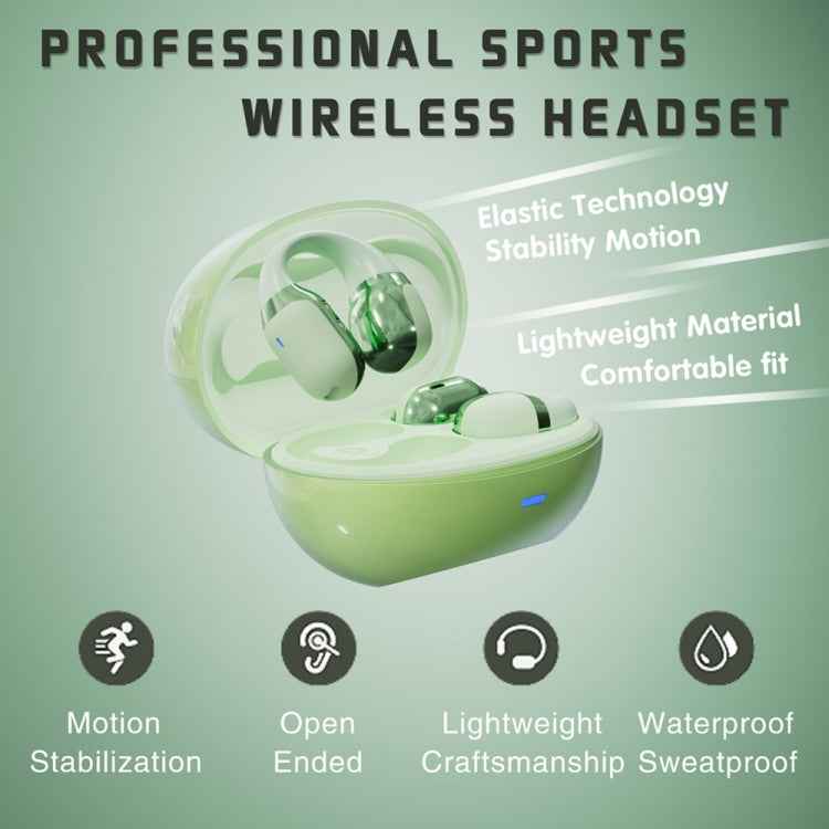 Hileo F16 TWS Touch Control IPX5 Waterproof Sports Earclip Noise Cancelation Earphones