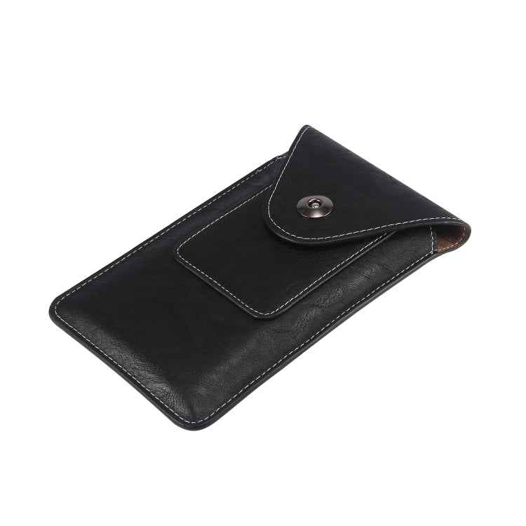Elephant Texture Men Leisure Simple Universal Mobile Phone Waist Pack Leather Case with Card Slot, Suitable for 6.7-6.9 inch Smartphones, For iPhone 12 Pro Max