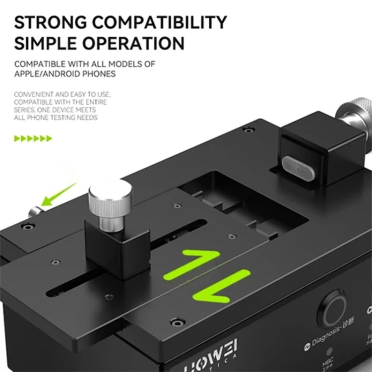 Luowei LW-E02 Phone Airtightness Electric Tester Supports Positive / Negative Pressure Test, US Plug, LW-E02