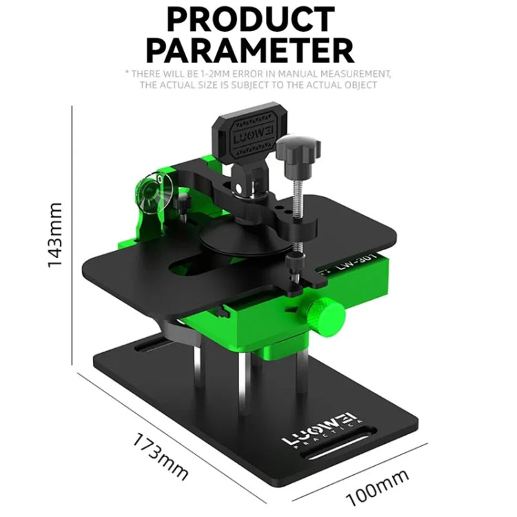 Luowei LW-301 Pro 4 in 1 Phone Screen Separation Fixture with Side Hanging Suction Cup, LW-301