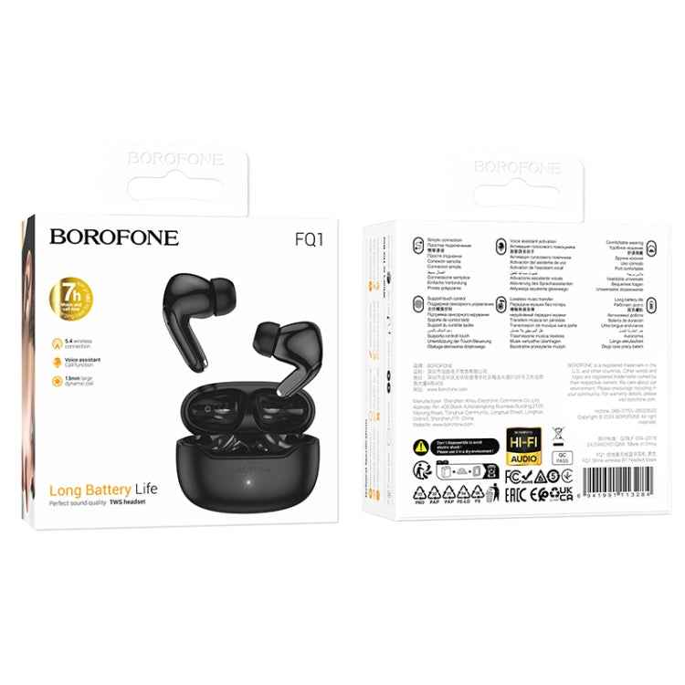 Borofone FQ1 TWS Shine Wireless BT Headset Earbuds