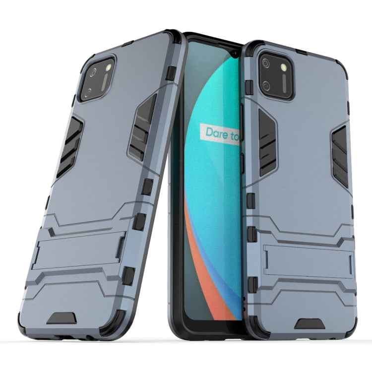 PC + TPU Shockproof Protective Case with Invisible Holder, For iPhone 12 / 12 Pro, For iPhone 12 mini, For OPPO Realme C11, For Vivo X50 Pro+, For Samsung Galaxy M01