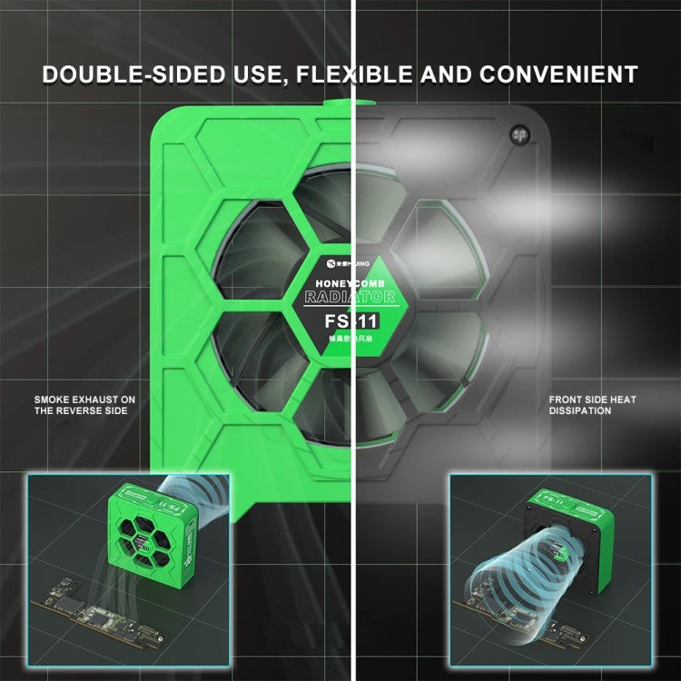 Mijing FS-11 Cooling + UV Curing + Smoke Extraction Honeycomb Radiating Fan
