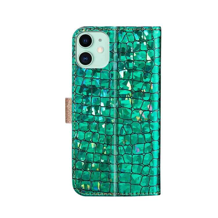 Laser Glitter Powder Matching Crocodile Texture Horizontal Flip Leather Case with Card Slots & Holder & Wallet, For iPhone 12 mini, For iPhone 12 / 12 Pro, For iPhone 12 Pro Max, For Samsung Galaxy Note20, For Samsung Galaxy Note20 Ultra               ...