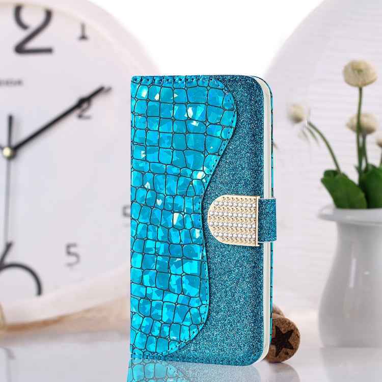 Laser Glitter Powder Matching Crocodile Texture Horizontal Flip Leather Case with Card Slots & Holder & Wallet, For iPhone 12 mini, For iPhone 12 / 12 Pro, For iPhone 12 Pro Max, For Samsung Galaxy Note20, For Samsung Galaxy Note20 Ultra               ...