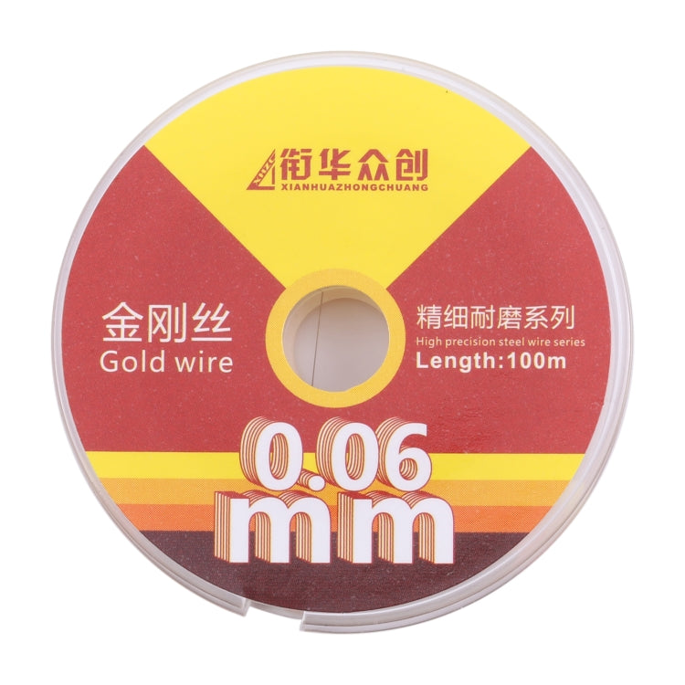 Straight LCD Screen Separation Diamond Wire, 0.1mm x 100m, 0.06mm x 100m, 0.08mm x 100m