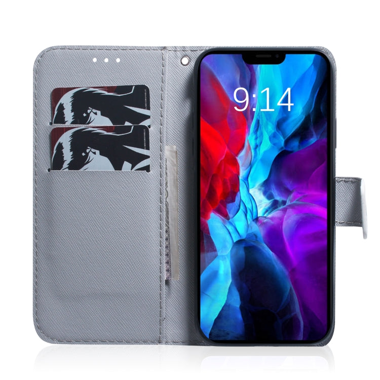 Coloured Drawing Horizontal Flip Leather Case, with Holder & Card Slots & Wallet, For iPhone 12 mini, For iPhone 12 / 12 Pro, For iPhone 12 Pro Max, For LG K41S