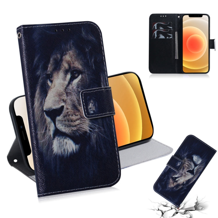 Coloured Drawing Horizontal Flip Leather Case, with Holder & Card Slots & Wallet, For iPhone 12 mini, For iPhone 12 / 12 Pro, For iPhone 12 Pro Max, For LG K41S