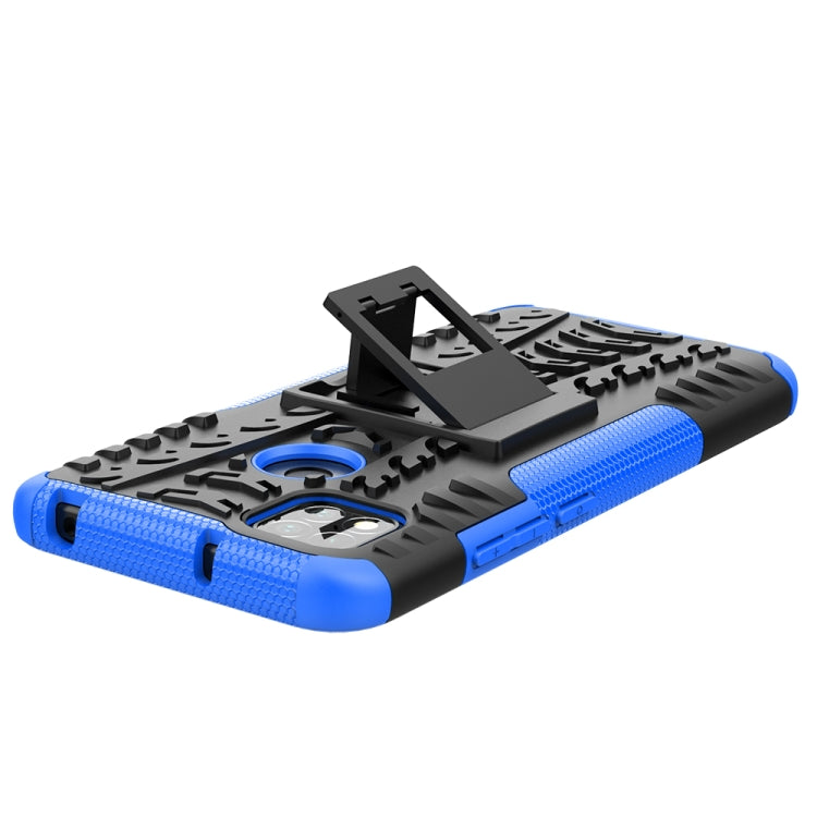 Tire Texture Shockproof TPU + PC Protective Case with Holder, For Xiaomi Redmi 9C