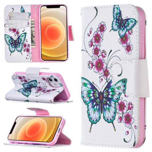 Colored Drawing Pattern Horizontal Flip Leather Case with Holder & Card Slots & Wallet, For iPhone 12 mini, For iPhone 12 / 12 Pro, For iPhone 12 Pro Max, For Samsung Galaxy Note20