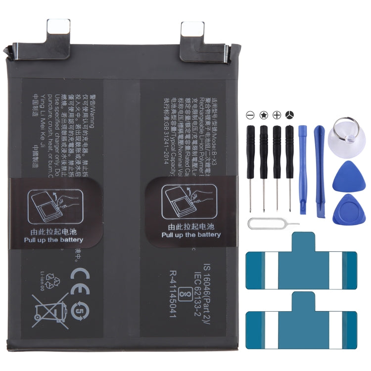 Li-Polymer Battery Replacement, For vivo X100 BA06 5000mAh, For vivo X90s B-X5 4810mAh, For vivo iQOO Neo7 Racing B-Y5 5000mAh, For vivo iQOO Neo7 SE B-W7 5000mAh, For vivo X90 Pro B-X1 4870mAh, For vivo X90 B-X5 4810mAh, For vivo iQOO 11 B-X3 5000mAh�...