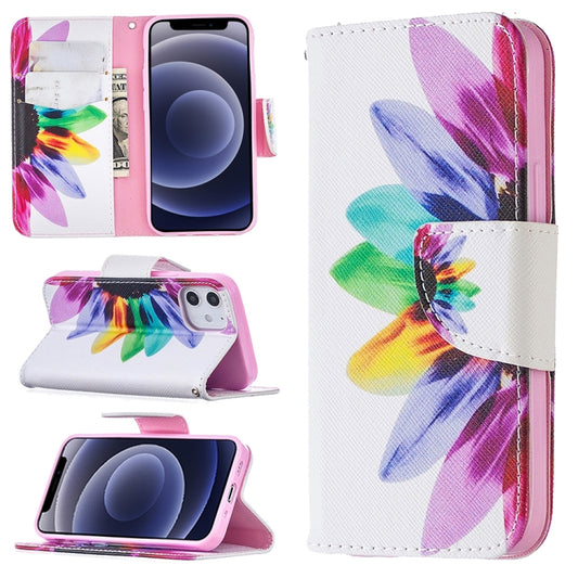 Colored Drawing Pattern Horizontal Flip Leather Case with Holder & Card Slots & Wallet, For iPhone 12 mini, For iPhone 12 / 12 Pro, For iPhone 12 Pro Max