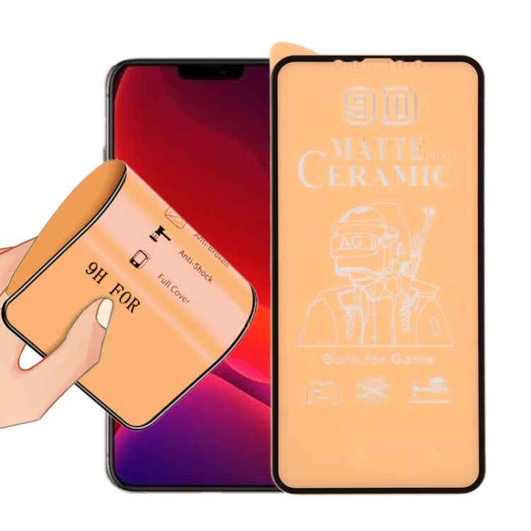 9D Full Screen Full Glue Frosted Ceramic Film, For iPhone 12 mini, For iPhone 12 / 12 Pro, For iPhone 12 Pro Max