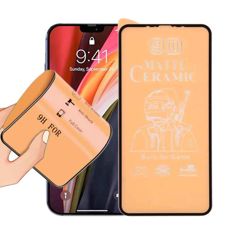 9D Full Screen Full Glue Frosted Ceramic Film, For iPhone 12 mini, For iPhone 12 / 12 Pro, For iPhone 12 Pro Max