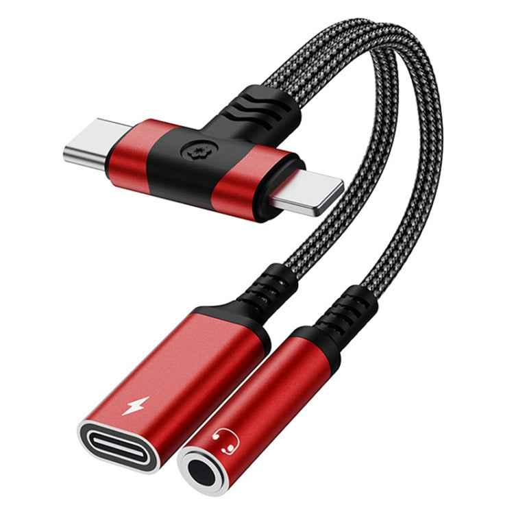 4 in 1 8 Pin / Type-C to Type-C, 3.5mm Audio Adapter Cable