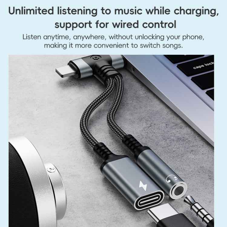 4 in 1 8 Pin / Type-C to Type-C, 3.5mm Audio Adapter Cable