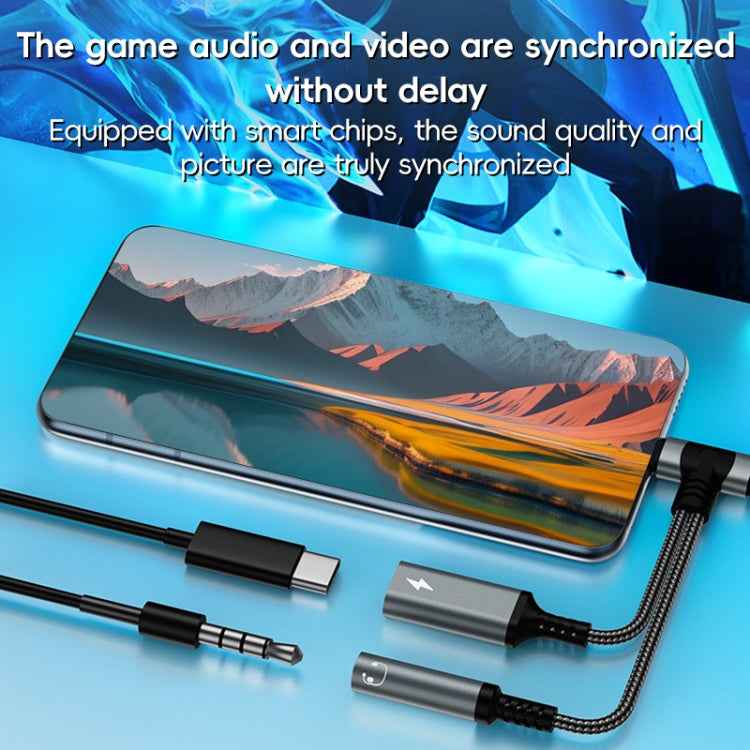 4 in 1 8 Pin / Type-C to Type-C, 3.5mm Audio Adapter Cable