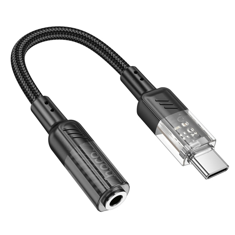 hoco LS37 Spirit Transparent Type-C to 3.5mm Digital Audio Adapter Cable, 6942007612609, 6942007612616
