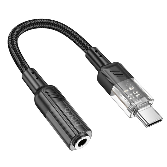 hoco LS37 Spirit Transparent Type-C to 3.5mm Digital Audio Adapter Cable, 6942007612609, 6942007612616