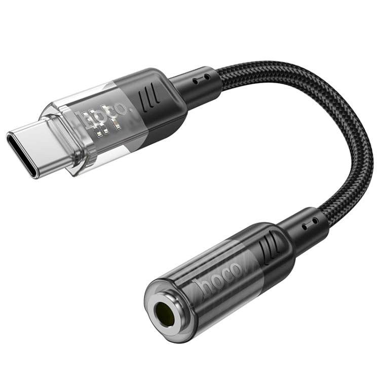hoco LS37 Spirit Transparent Type-C to 3.5mm Digital Audio Adapter Cable, 6942007612609, 6942007612616