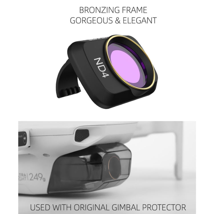 Sunnylife MM-FI9256 For DJI Mavic mini 4 In 1 Drone ND4+ND8+ND16+ND32 Lens Filter, ND4+ND8+ND16+ND32