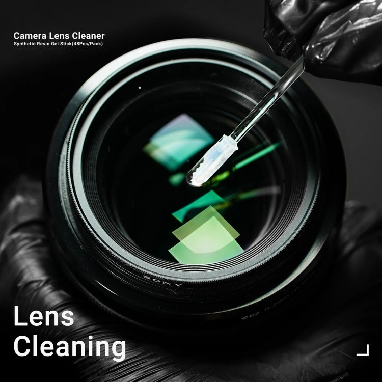 2UUL CL21 48pcs/box Camera Lens Dust Cleaning Synthetic Resin Gel Stick, CL21