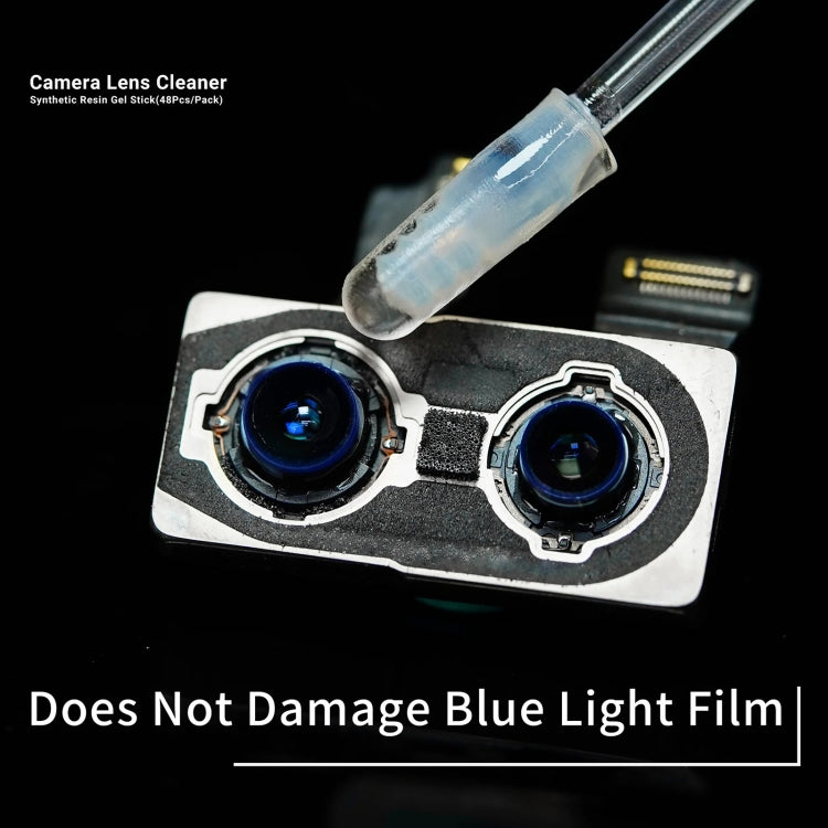 2UUL CL21 48pcs/box Camera Lens Dust Cleaning Synthetic Resin Gel Stick, CL21