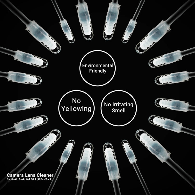 2UUL CL21 48pcs/box Camera Lens Dust Cleaning Synthetic Resin Gel Stick, CL21