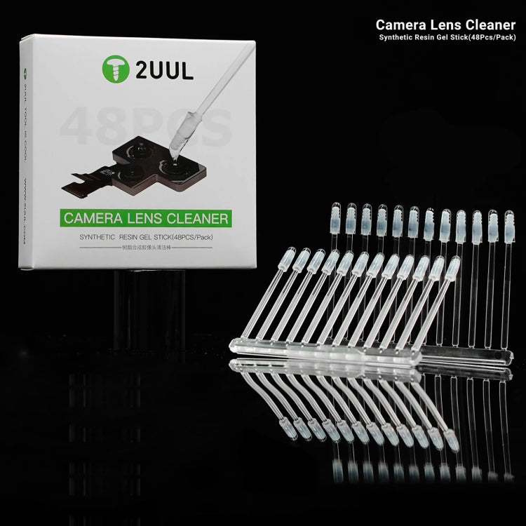 2UUL CL21 48pcs/box Camera Lens Dust Cleaning Synthetic Resin Gel Stick, CL21