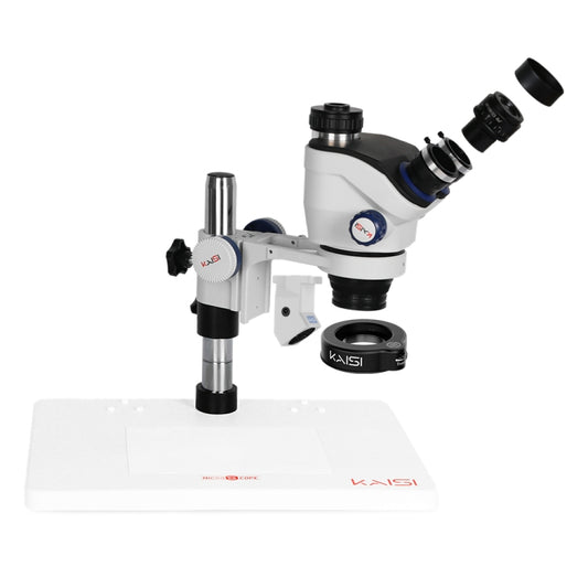 Kaisi TX-350E Ver1.3 7X-50X Zoom Trinocular Stereo Microscope with Big Base & 4K Camera, Kaisi TX-350E Ver1.3