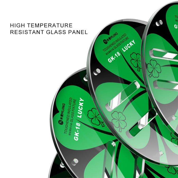 Mijing GK18 Orbicular Universal Toughened Insulated Glass Motherboard Repair Fixture, Mijing GK18