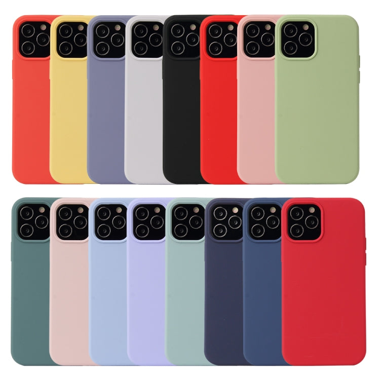 Solid Color Liquid Silicone Shockproof Protective Case, For iPhone 12 mini, For iPhone 12 / 12 Pro, For iPhone 12 Pro Max