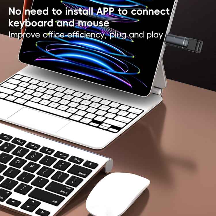 2 in 1 8 Pin to USB and Type-C Earphone Adapter