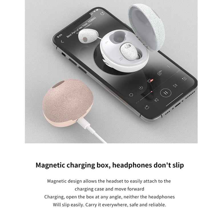 Calante T2S 5D Sound Effect Bluetooth 5.0 Wireless Bluetooth Earphone with Magnetic Charging Box, Support Call & Siri