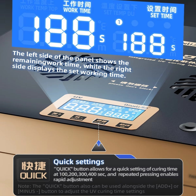 Qianli UVX24 16 inch Powerful Integrated UV Curing Lamp Box, US Plug, UK Plug, EU Plug