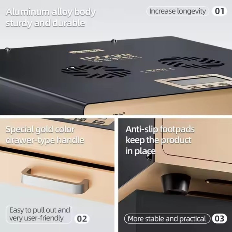 Qianli UVX24 16 inch Powerful Integrated UV Curing Lamp Box, US Plug, UK Plug, EU Plug