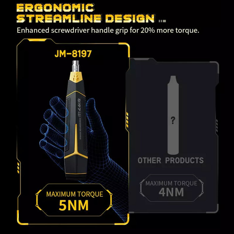 JAKEMY JM-8197 16 in 1 Manual Magnetic High Hardness Precision Screwdriver, JAKEMY JM-8197