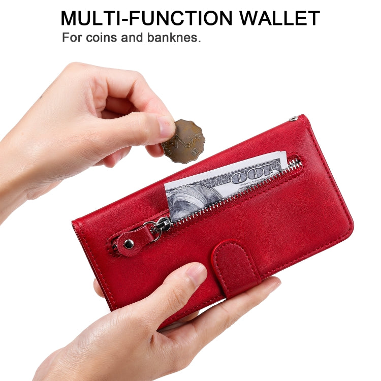 Fashion Calf Texture Zipper Horizontal Flip Leather Case with Stand & Card Slots & Wallet Function, For iPhone 12 Pro / 12, For iPhone 12 Pro Max, For Xiaomi Redmi 9C, For Xiaomi Redmi 9A, For Samsung Galaxy Note20 Ultra, For Samsung Galaxy Note20     ...