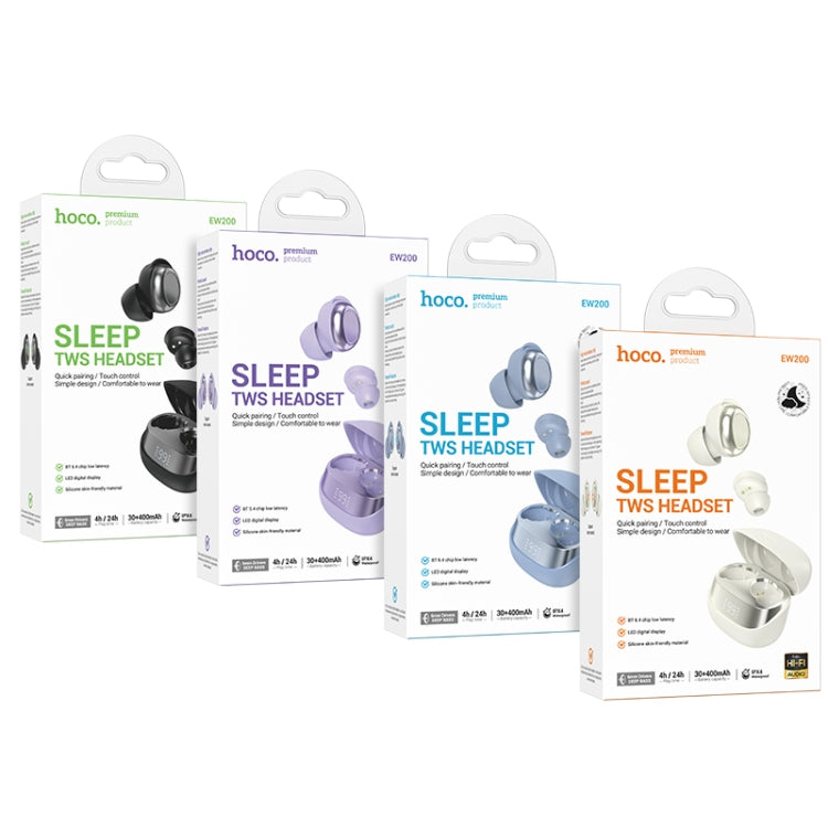 hoco EW200 Elegant True Wireless Sleep BT Earbuds