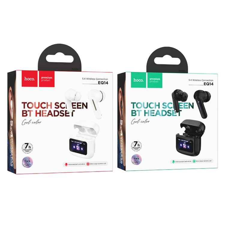 hoco EQ14 True Wireless Smart Touch screen Bluetooth Earphone