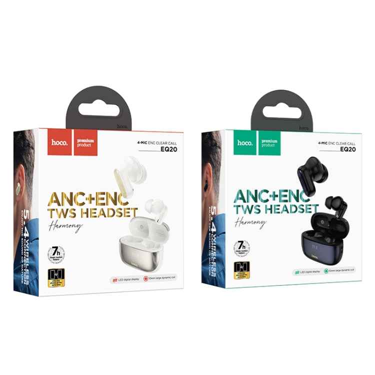 hoco EQ20 True Wireless ANC+ENC Noise Reduction Bluetooth Earphone
